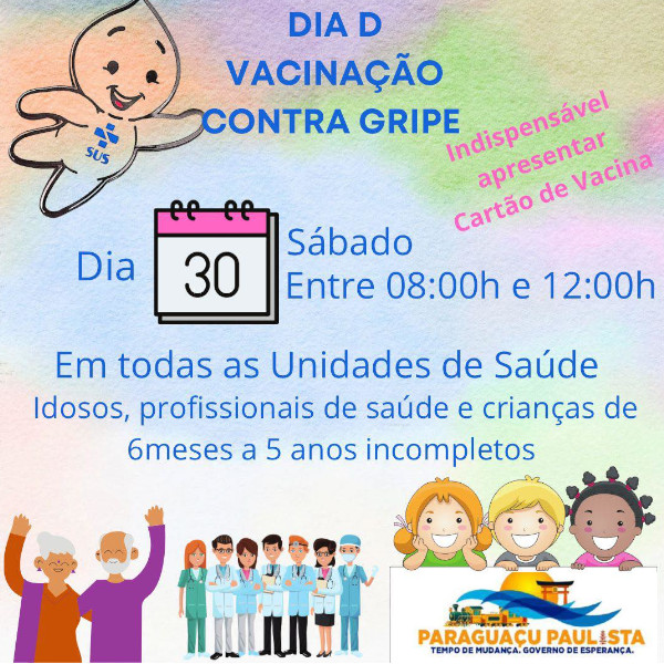 Hoje tem “Dia D” vacinação em Paraguaçu