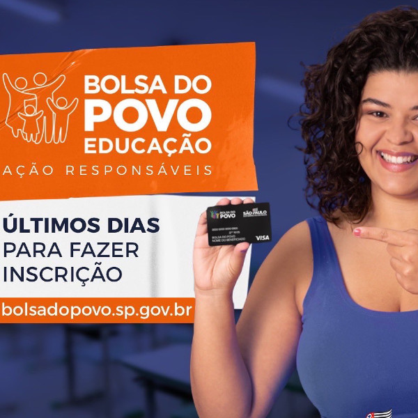 Bolsa do Povo Educação - Ação Responsáveis prorroga prazo de inscrições até 4 de maio