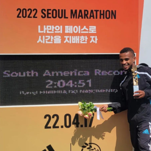 Paraguaçuense Daniel Nascimento quebra recorde histórico na Maratona de Seul