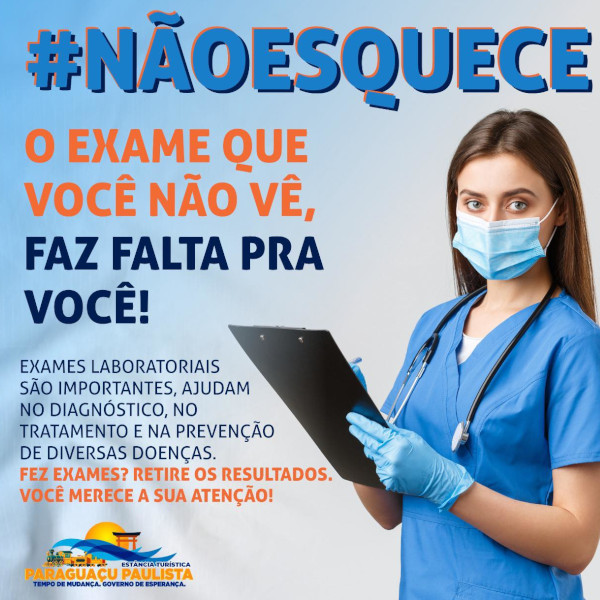 Mais de 700 exames laboratoriais e ambulatoriais não são retirados pelos pacientes em Paraguaçu