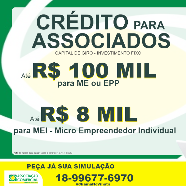 Associação Comercial de Paraguaçu lança banco digital para associados