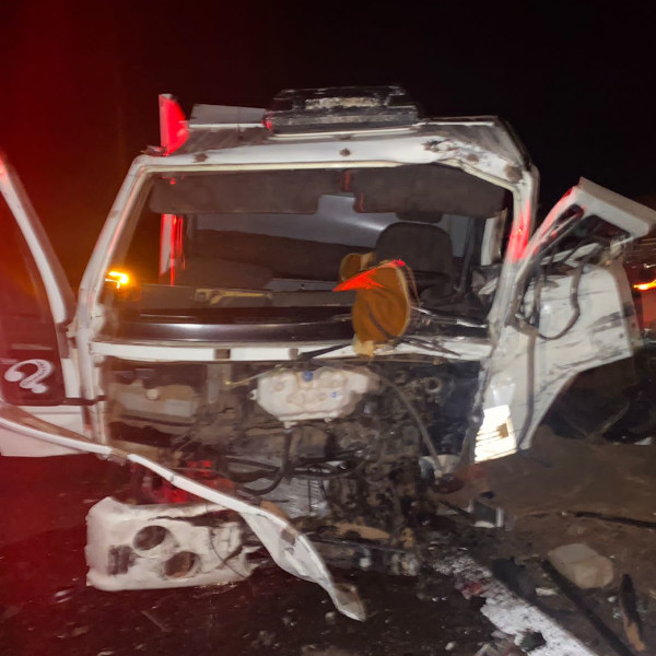 Motorista morre e 9 pessoas ficam feridas após colisão frontal entre caminhão e ônibus; vídeo