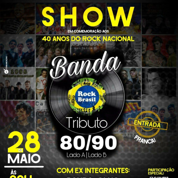 Neste sábado (28) tem show gratuito no Cine Teatro Municipal