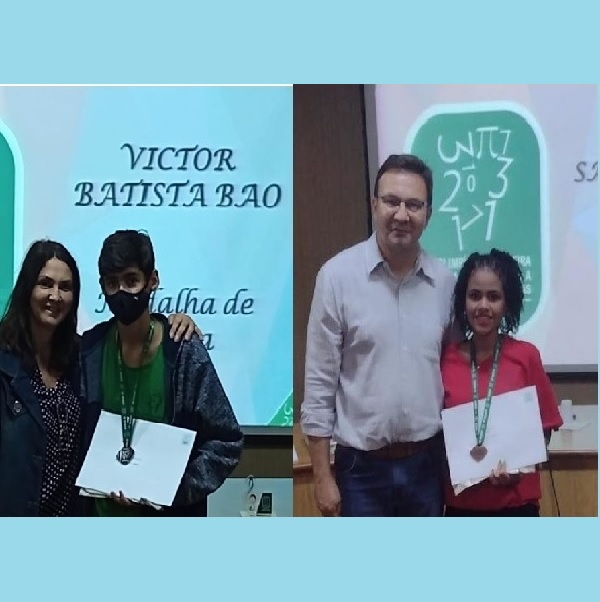 Alunos de Paraguaçu são prata e bronze nas Olimpíadas Brasileiras de Matemática