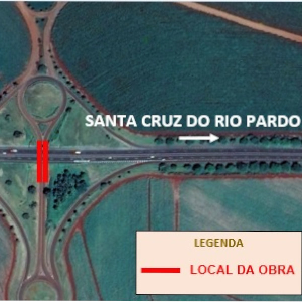 Tem obra em dispositivo da Rodovia Orlando Quagliato até 12 de agosto