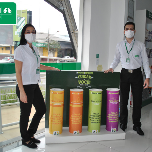 Sede e farmácia da Unimed ganham ponto de coleta de reciclados