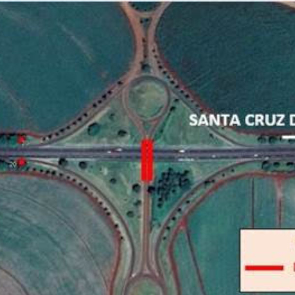 Obra restringe circulação de veículos em rodovia da região