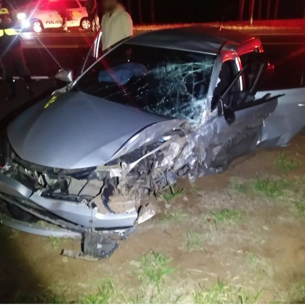 Batida frontal deixa quatro pessoas feridas em Martinópolis