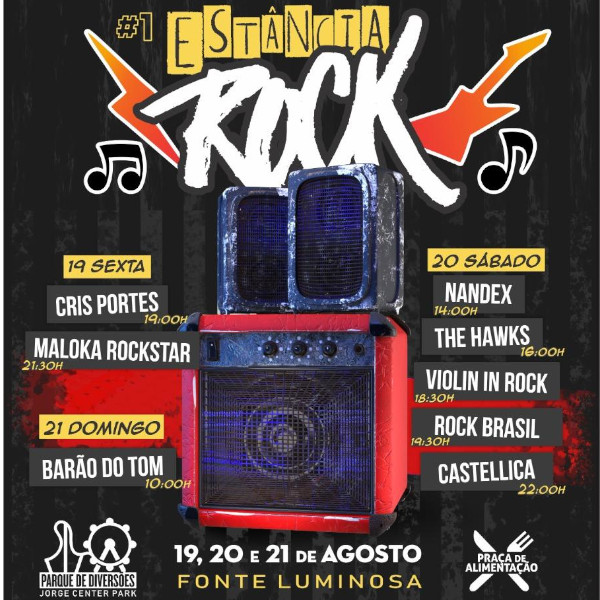 De 19 a 21 de agosto, Paraguaçu Paulista terá o 1º Estância Rock