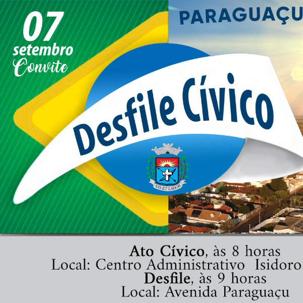 Bicentenário da Independência do Brasil será comemorado com ato cívico e desfile 