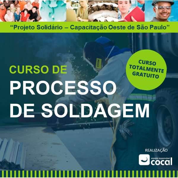 Cocal promove curso gratuito de processo de soldagem em Paraguaçu