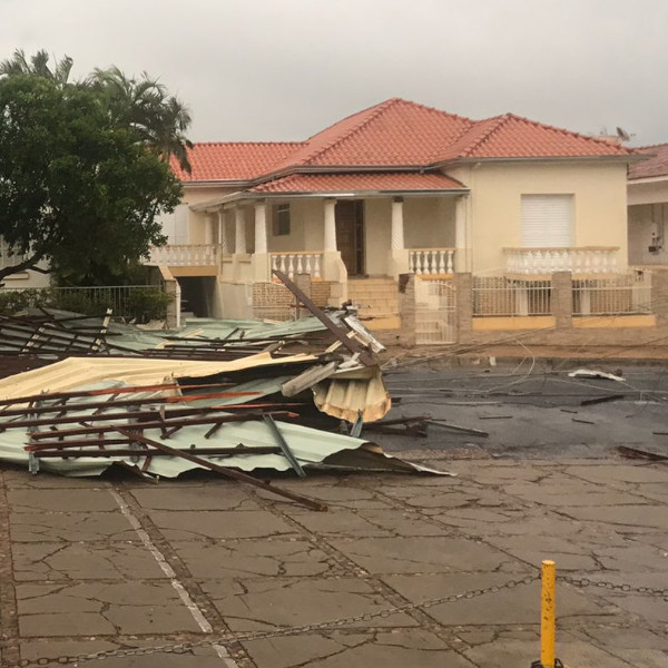 Temporal provoca estragos na região