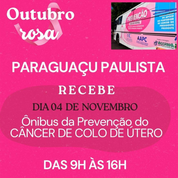 Paraguaçu Paulista terá  mutirão de exames preventivos contra o câncer 