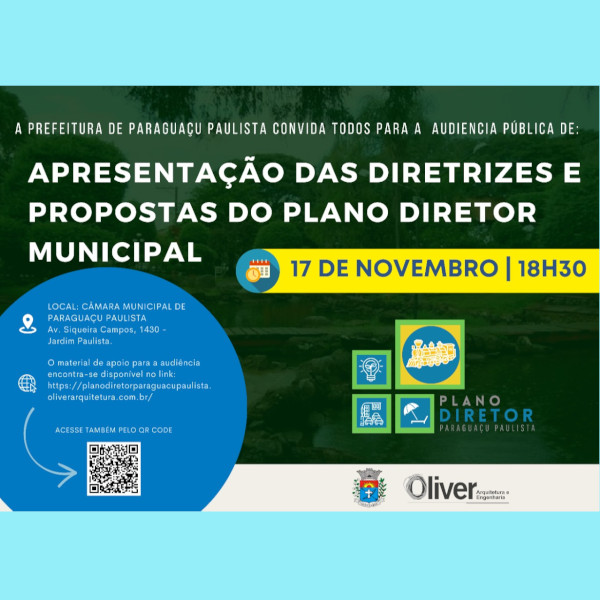 Prefeitura realiza audiência pública nesta quinta, 17