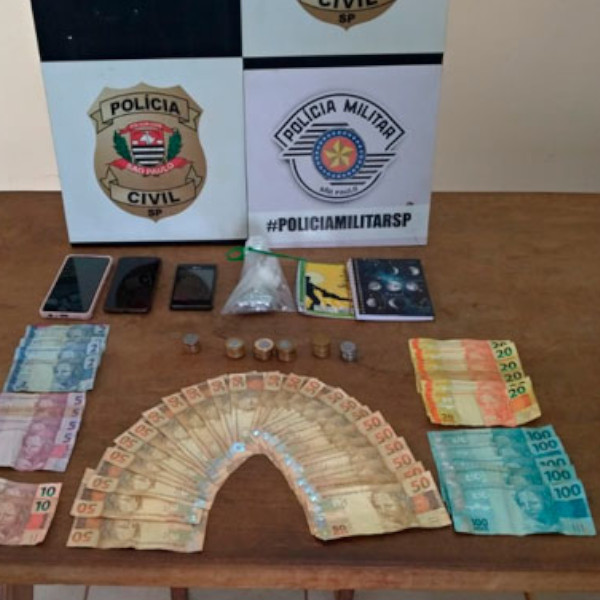 Duas pessoas são presas por tráfico de drogas em Rancharia