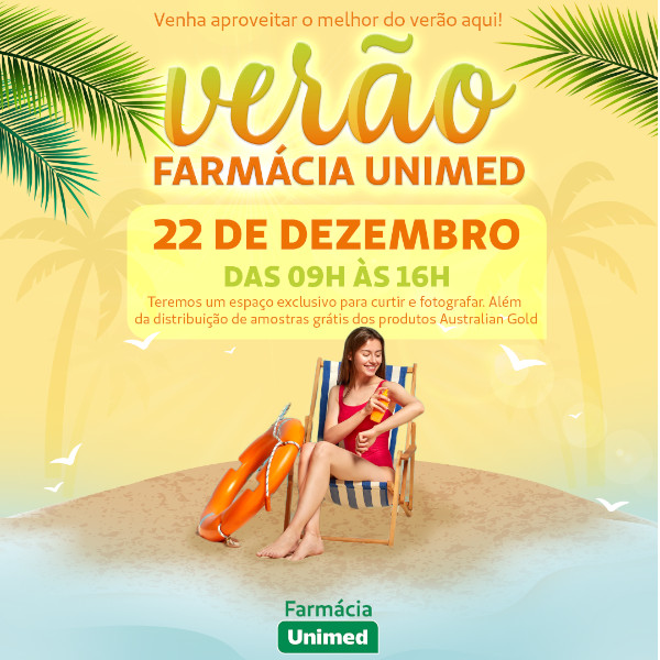 Farmácia Unimed promove o melhor do Verão em espaço exclusivo
