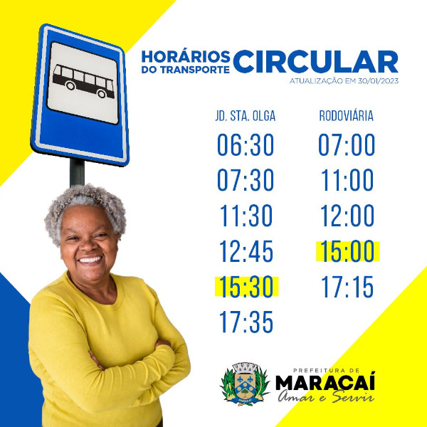 Prefeitura de Maracaí oferece mais um novo horário no transporte circular 