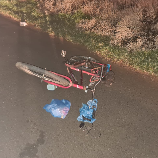 Adolescente de 13 anos morre após colisão traseira entre carro e bicicleta na região