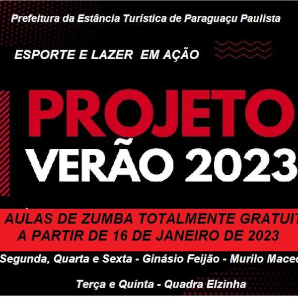 Prefeitura de Paraguaçu Paulista inicia o Projeto Verão 2023