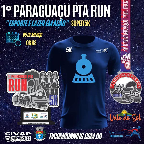 1º Paraguaçu Paulista Run será no dia 5 de março