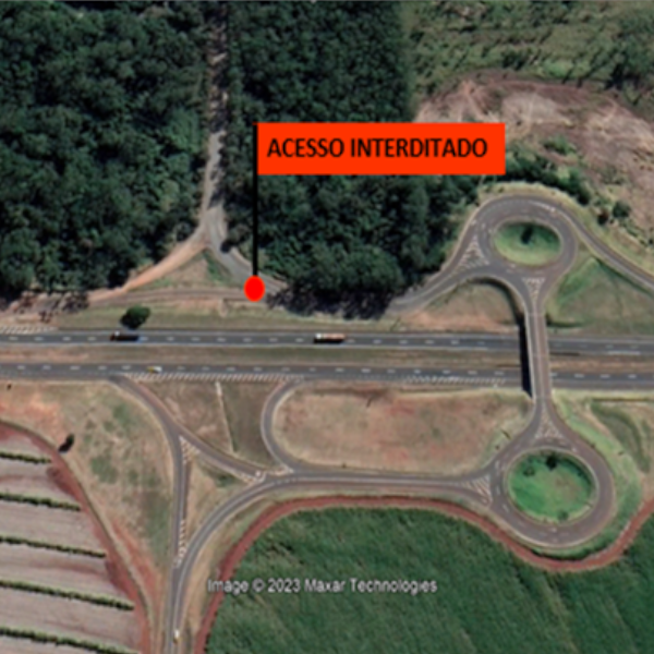 Obra emergencial interdita acesso em Maracaí