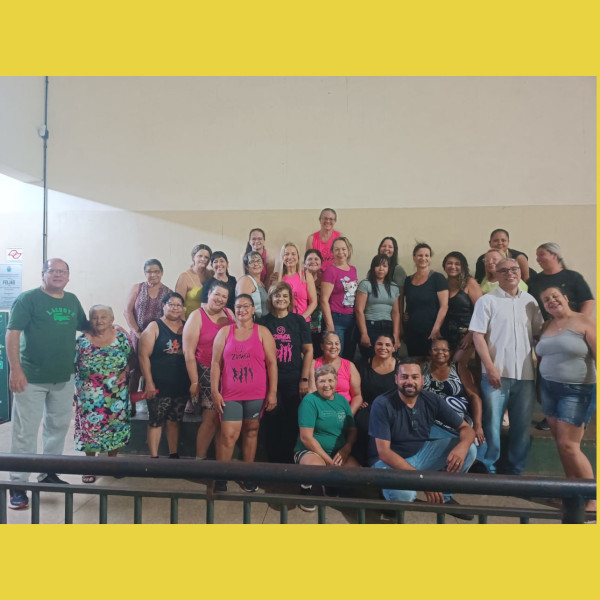 Departamento de Esporte e Lazer se reúne com grupo de Zumba Fitness do Ginásio Feijão