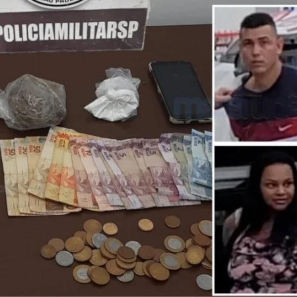 Casal foge da polícia com filha de 1 ano e acaba preso com grande quantidade de drogas