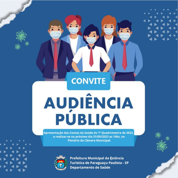 Saúde realiza Audiência Pública para Apresentação das Contas do 1º Quadrimestre 2023