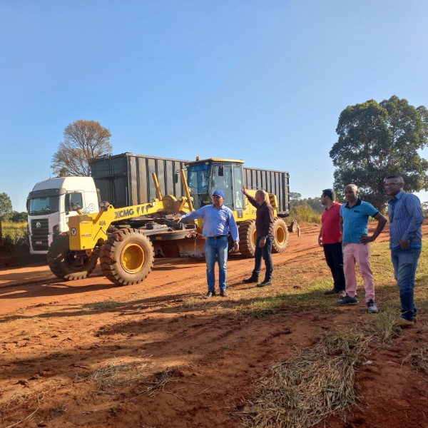 Vereadores visitam obra realizada pela Prefeitura em parceria com usina