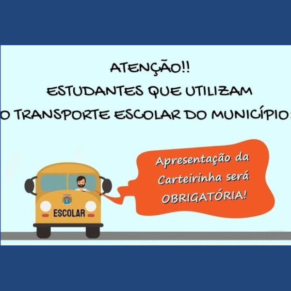 Departamento de Educação implanta sistema de Carteirinhas para o Transporte Escolar