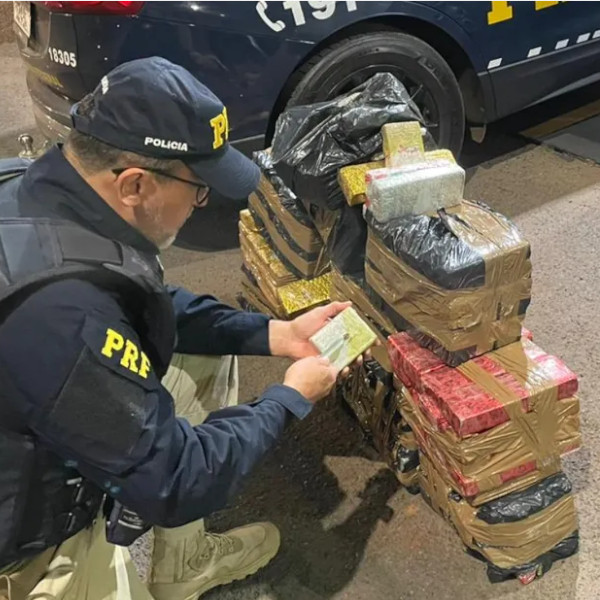 Mais de 100 quilos de maconha são apreendidos em rodovia
