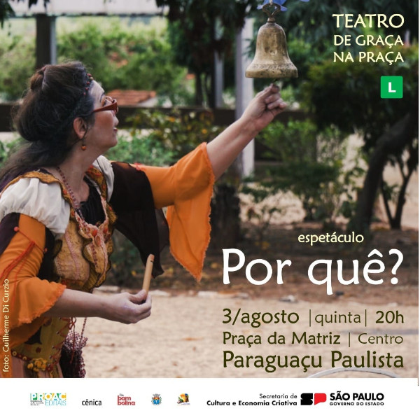 Cia Cênica apresenta espetáculos teatrais “Por quê?” e “Oi Lá, Inezita” em Paraguaçu Paulista