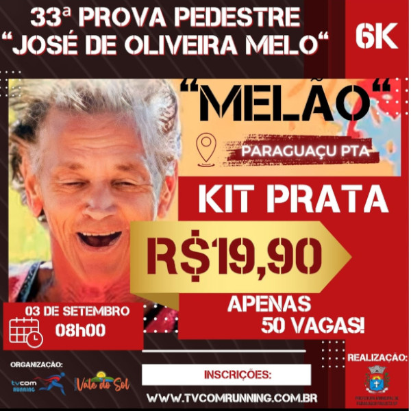 Está chegando a grande prova pedestre “José de Oliveira Cavalcante Melo”