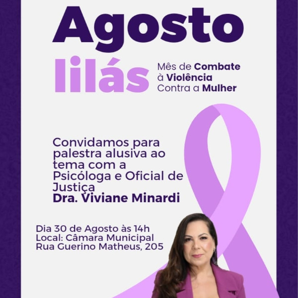 Câmara de Paraguaçu Paulista promove palestra no próximo dia 30 de agosto