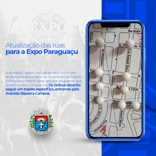 Ruas de acesso à Avenida Galdino serão interditadas durante a Expo Paraguaçu