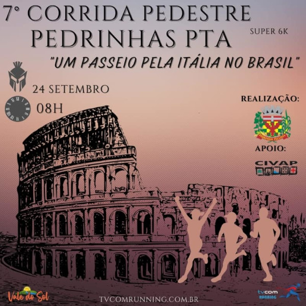 Até o dia 20, Pedrinhas Paulista inscreve para a 7ª Corrida Pedestre