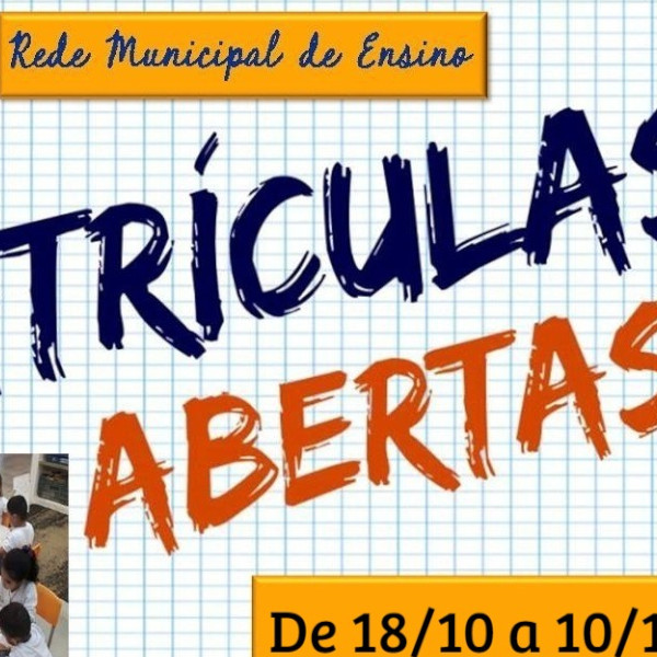 Escolas municipais abrem matrículas para o ano letivo de 2024