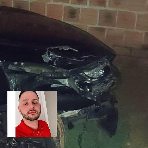 Motociclista morre após colisão traseira, na região