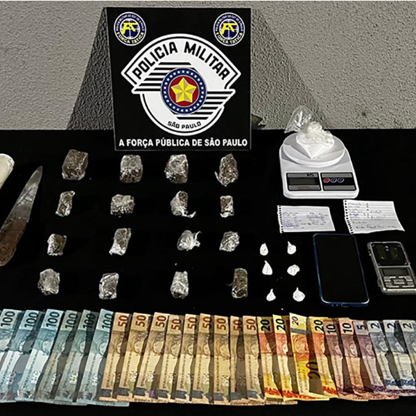 Polícia Militar prende homem por tráfico de drogas em Paraguaçu Paulista