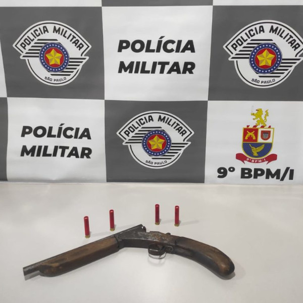 Homem ameaça funcionários de obra com arma e acaba preso em Echaporã