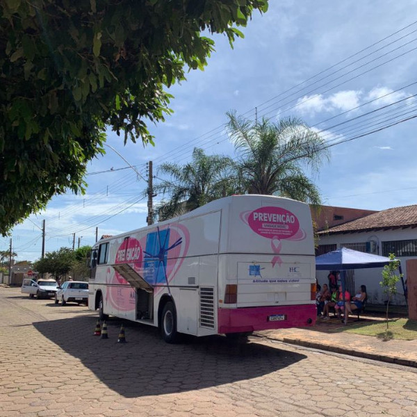 Paraguaçu recebe o ônibus de coleta de preventivo no dia 15 de março