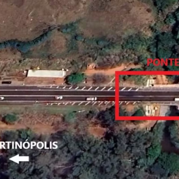 Obras de alargamento restringem tráfego de veículos em ponte em Martinópolis