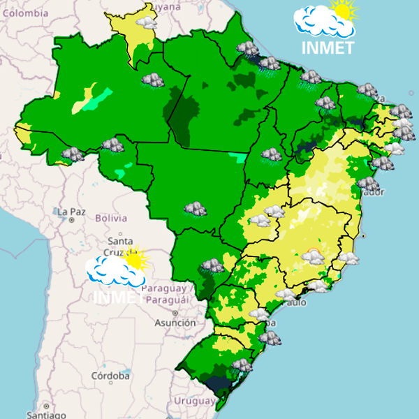 Previsão do tempo indica variações climáticas para este final de semana em Paraguaçu Paulista