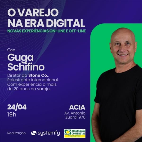 Evento gratuito em Assis aborda o vareja na era digital; inscreva-se