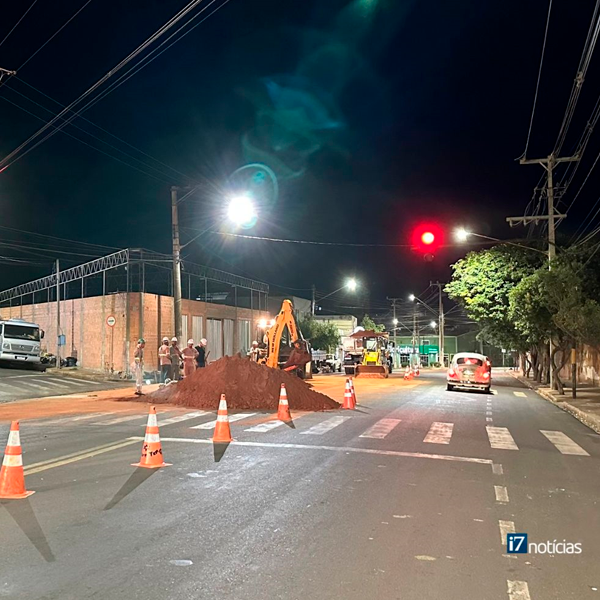 Obras na Avenida Abílio Duarte de Souza complicam trânsito em Assis neste sábado