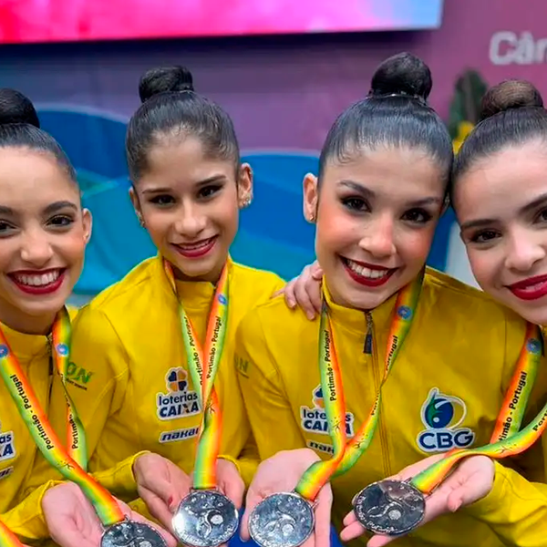 Brasileiras levam prata em etapa da Copa do Mundo de Ginástica Rítmica