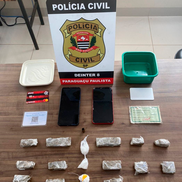 Operação policial em Paraguaçu Paulista resulta em prisão por tráfico de drogas
