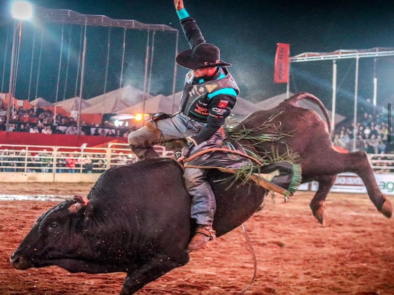 Peão do Paraná é campeão do rodeio na FICAR 2024