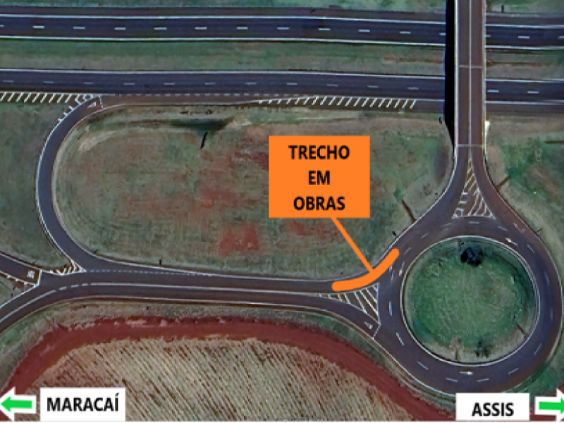 Alças de dispositivo da Raposo Tavares terão tráfego alterado em Maracaí