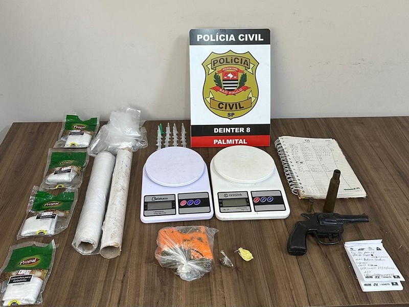 Polícia Civil deflagra operação e prende autor de homicídio tentado e tráfico de drogas, em Palmital